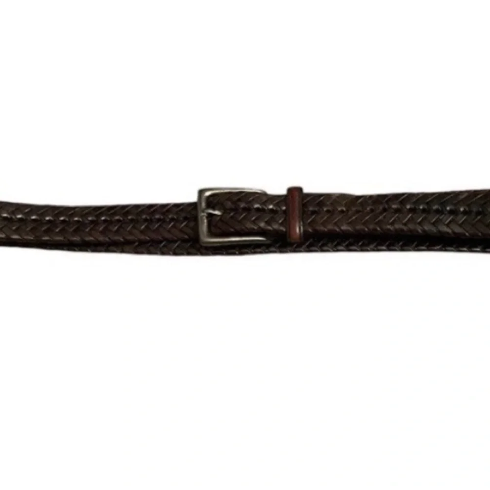 Eddie Bauer Men’s Genuine Leather Braided Belt Size 44